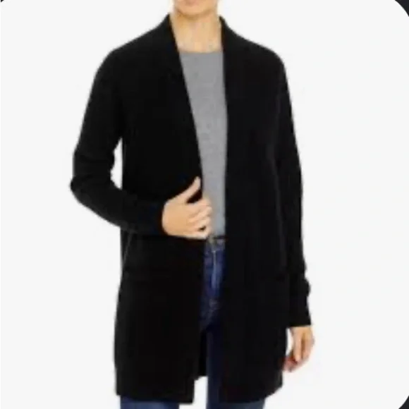 Tahari | Mid-Thigh Length Open Front Cardigan - Picture 1 of 7